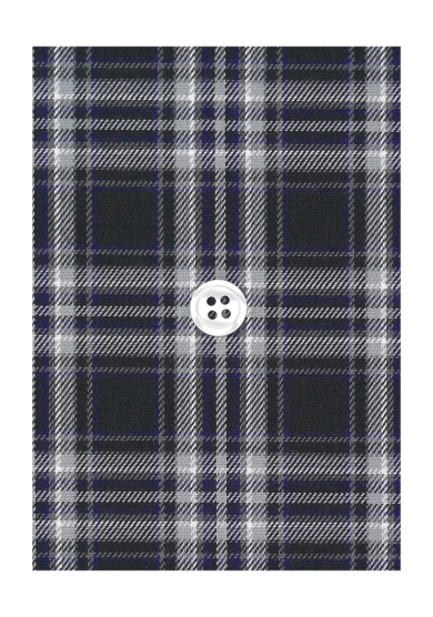 NAVY GREY CHECK TWILL