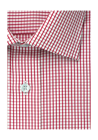 RED CHECK POPLIN