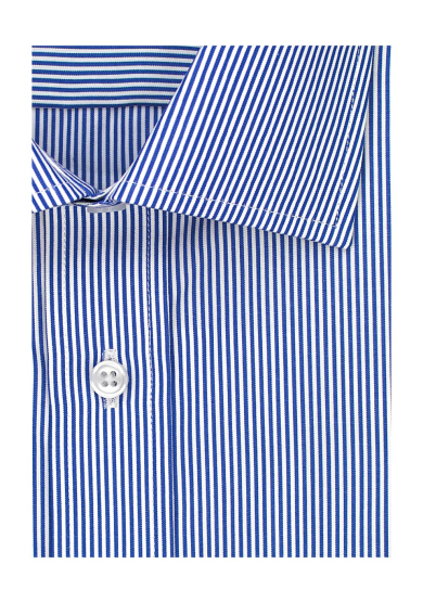 ECO BLUE STRIPE POPLIN