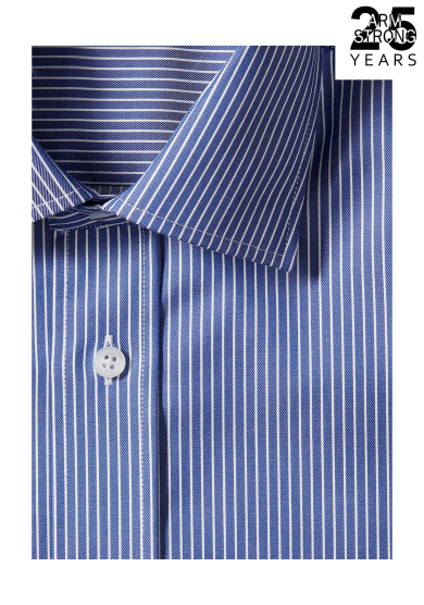 NAVY STRIPE TWILL