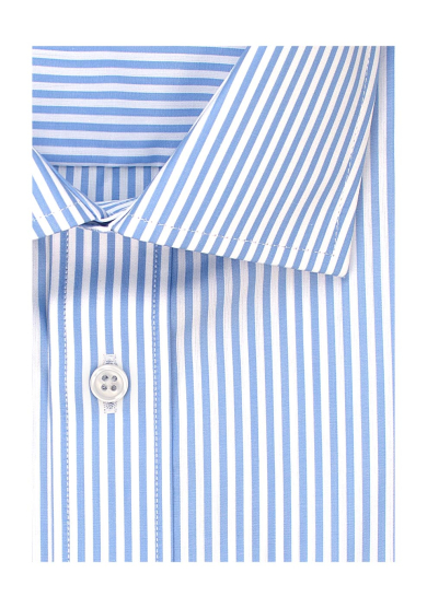 LIGHT BLUE STRIPE POPLIN