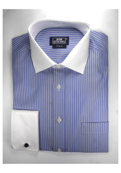 BLUE STRIPE TWILL