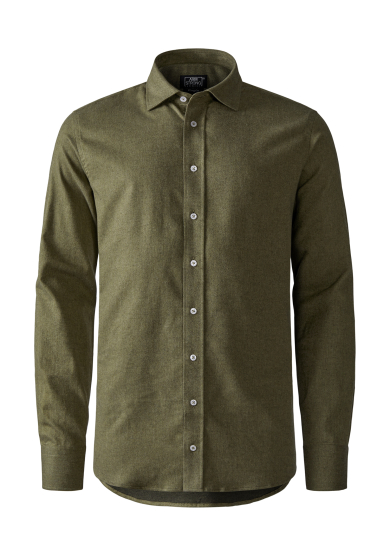 KHAKI GREEN SOFT FLANNEL TWILL