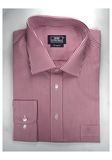 RED STRIPE POPLIN