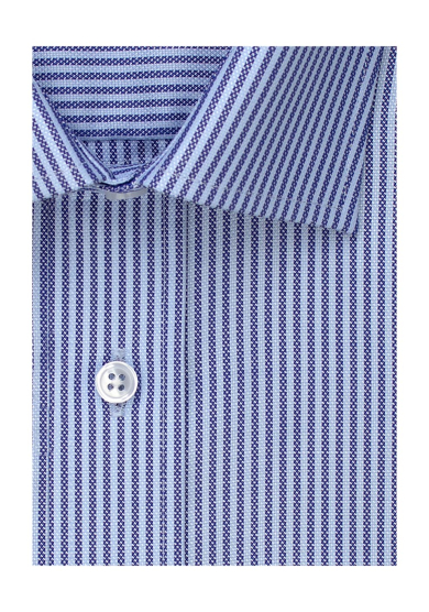 LIGHT BLUE NAVY STRIPE TWILL