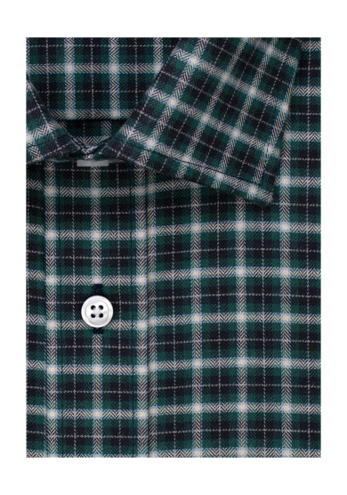 GREEN NAVY CHECK TWILL