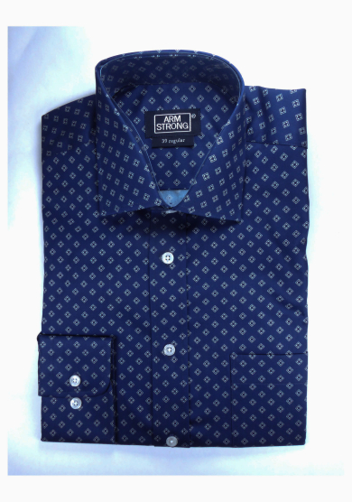 BLUE PRINTED TWILL