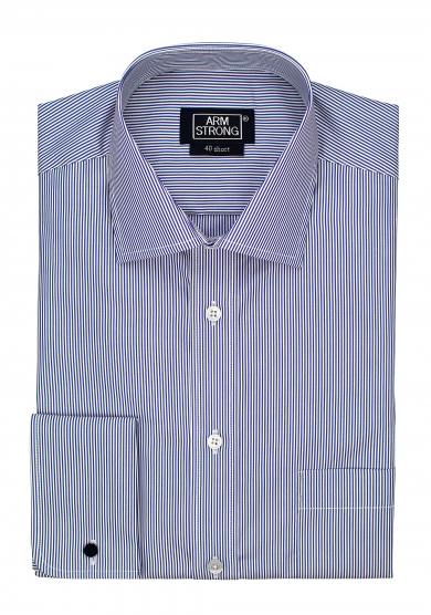 BLUE STRIPE POPLIN