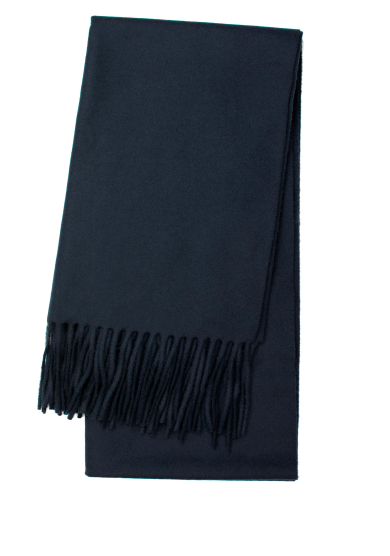 DARK NAVY LAMBSWOOL SCARF