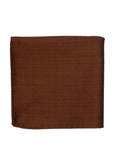 RUST BROWN HERRINGBONE