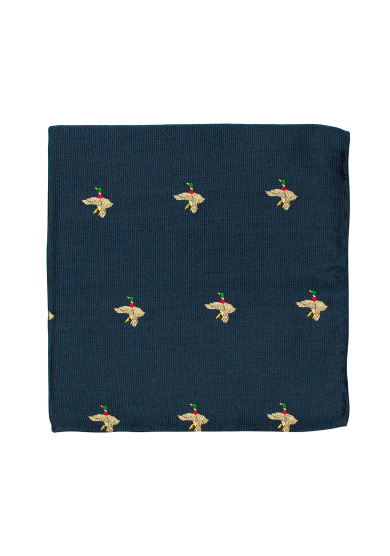 BLUE MALLARD POCKET SQUARE