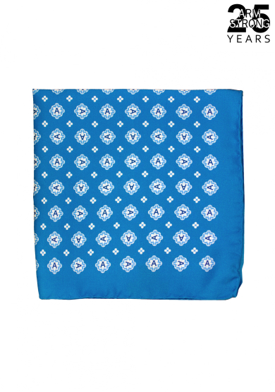 BLUE EMBLEM POCKET SQUARE