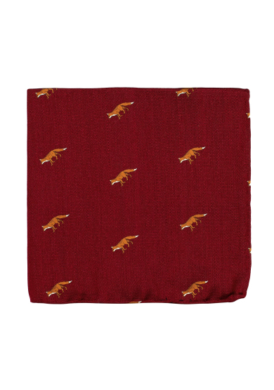 RED FOX POCKET SQUARE