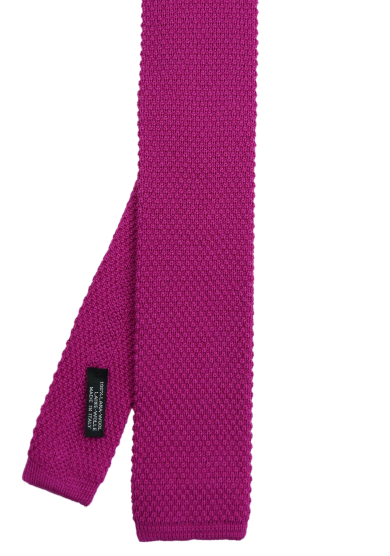 PURPLE SOLID WOOL TIE