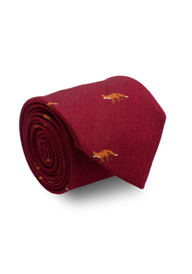 RED FOX SILK TIE