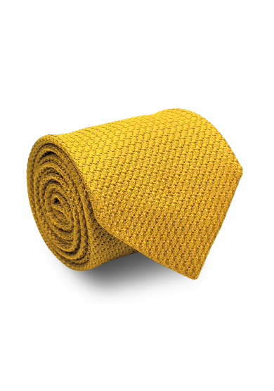 GOLD GRENADINE SILK TIE