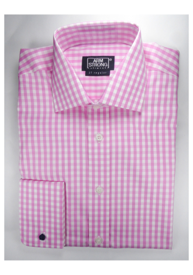 PINK CHECK POPLIN