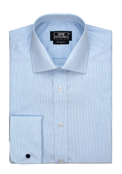 LIGHT BLUE STRIPE POPLIN