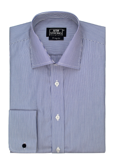 BLUE STRIPE POPLIN