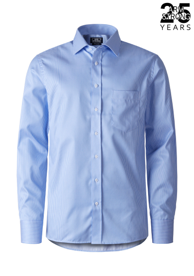 LIGHT BLUE STRIPE TWILL