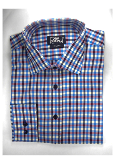 BLUE MULTI CHECK TWILL