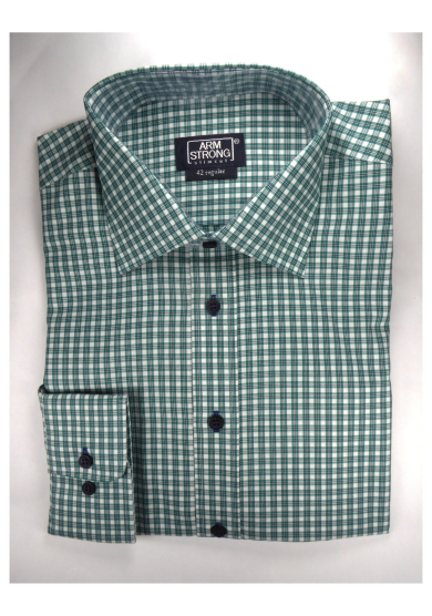 GREEN CHECK TWILL