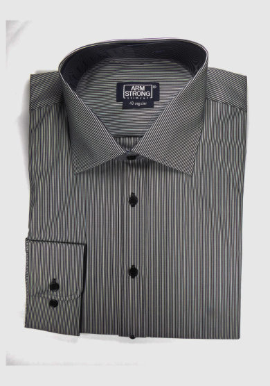 BLACK STRIPE POPLIN