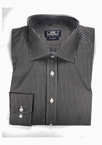 BLACK STRIPE POPLIN