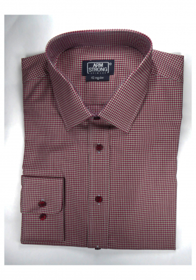 RED MULTI CHECK TWILL