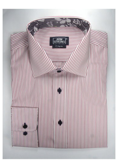 RED STRIPE POPLIN