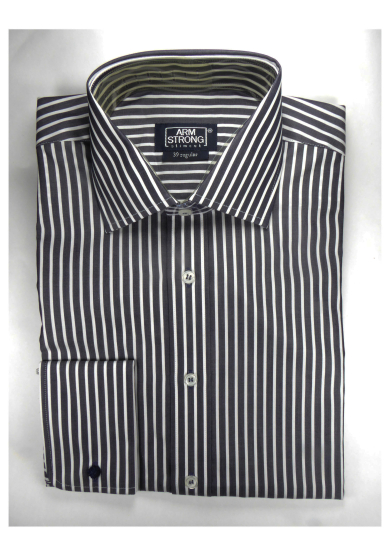 BLACK STRIPE POPLIN