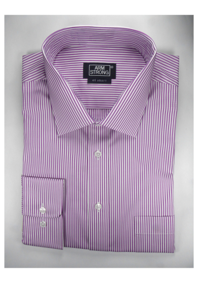 PURPLE STRIPE POPLIN