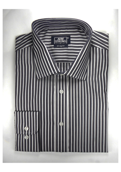 BLACK STRIPE POPLIN