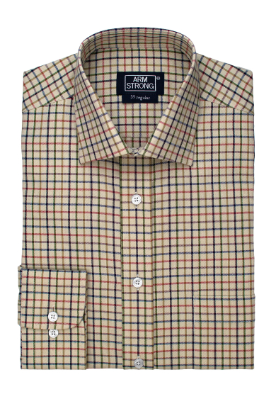 RED GREEN MULTI CHECK TWILL