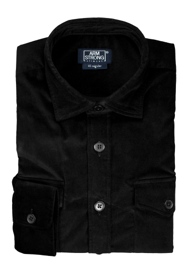 BLACK VELVET OVERSHIRT