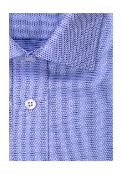 BLUE PATTERN STRETCH TWILL