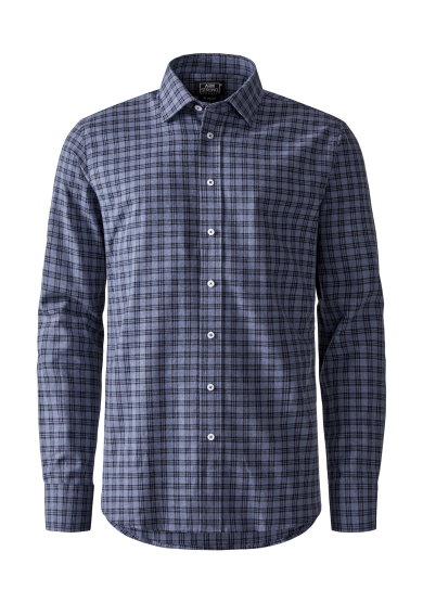BLUE NAVY CHECK TWILL