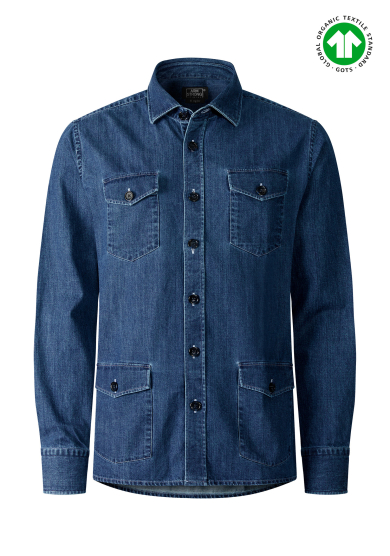 ECO BLUE OVERSHIRT HEAVY DENIM TWILL