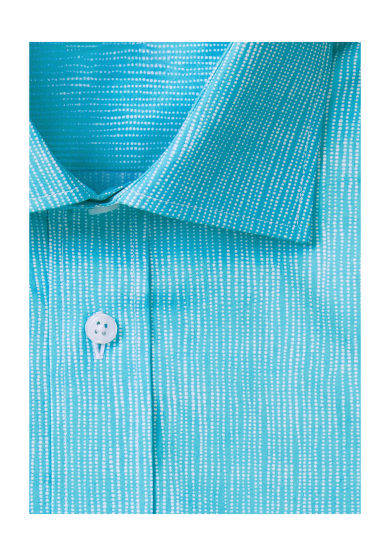 BLUE PEARL STRIPE PRINTED POPLIN