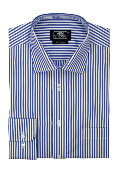 BLUE STRIPE POPLIN