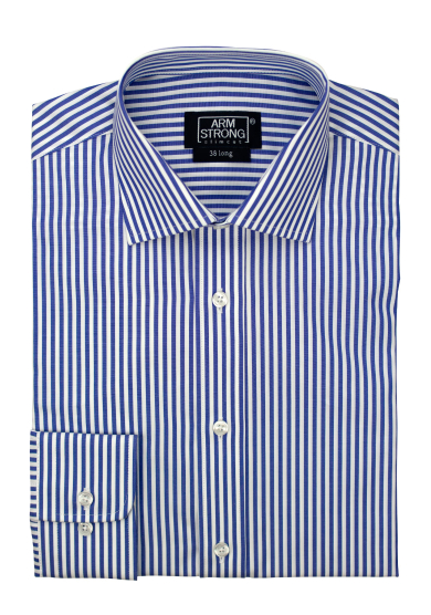 BLUE STRIPE POPLIN