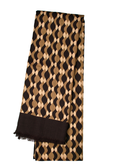 BROWN BEGIE WOOL YAK SCARF