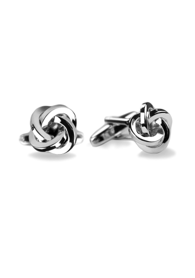 CHROME CLASSIC KNOT CUFF LINK