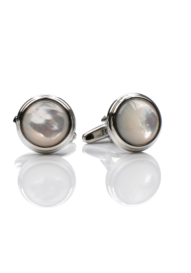 PEARL CHROME CUFF LINK