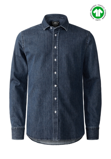 ECO BLUE WATERWASHED HEAVY DENIM TWILL