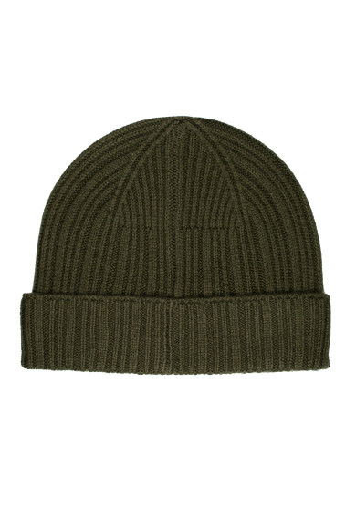 FOREST GREEN CASHMERE HAT