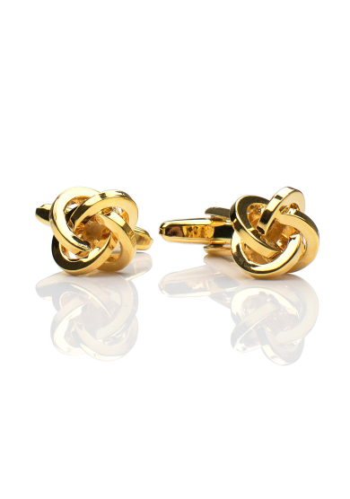 GOLD KNOT CUFF LINK