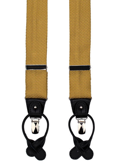 GOLD GRENADINE SUSPENDERS