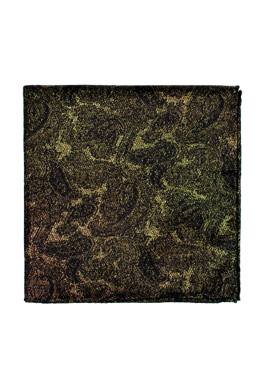 GOLD PATTERN GLITTER POCKET SQUARE