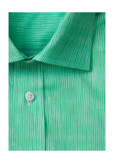 GREEN PEARL STRIPE PRINTED POPLIN